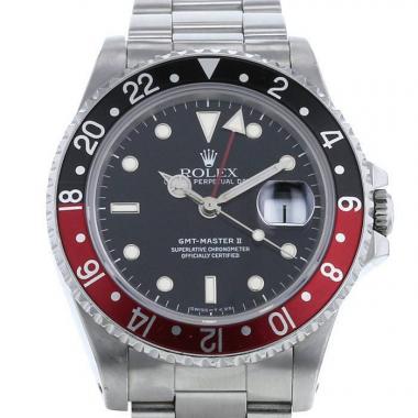 Montre Rolex GMT-Master II en acier Ref :  16710 Vers  1989