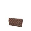 Billetera Louis Vuitton Emilie en lona a cuadros ébano - 00pp thumbnail