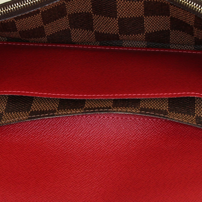 Portefeuille Louis Vuitton Emilie en toile damier ébène - Detail D2