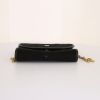 Chanel Vintage shoulder bag in black quilted suede - Detail D5 thumbnail