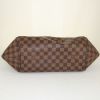 Louis Vuitton Sistina handbag in ebene damier canvas and brown leather - Detail D4 thumbnail
