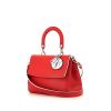 Dior Be Dior medium model shoulder bag in red leather and light blue piping - 00pp thumbnail