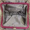 Celine Vintage handbag in grey monogram canvas and pink glittering leather - Detail D2 thumbnail
