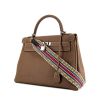 Hermes Kelly 32 cm handbag in etoupe togo leather - 00pp thumbnail