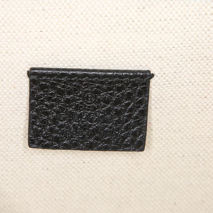 Gucci Dionysus shoulder bag in black grained leather - Detail D4