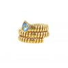 Articulated Bulgari Serpenti ring in yellow gold and topaz - 00pp thumbnail