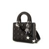 Dior Lady Dior bag in black leather cannage - 00pp thumbnail