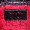 Dior Lady Dior bag in black leather cannage - Detail D4 thumbnail
