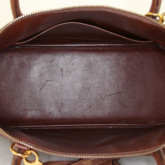 Borsa Hermes Bolide modello grande in pelle Ardenne marrone - Detail D3