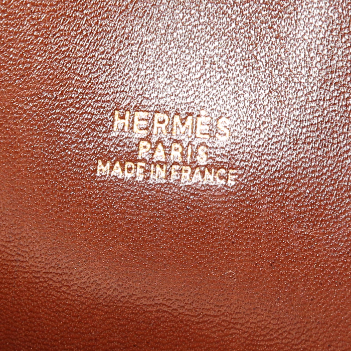 Borsa Hermes Bolide modello grande in pelle Ardenne marrone - Detail D4