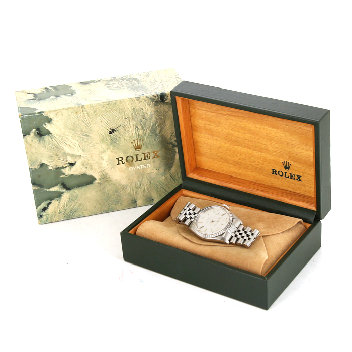 Rolex Datejust watch in stainless steel Ref:  16030 Circa  1985 - Detail D2