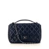 Chanel Timeless shoulder bag in blue python - 360 thumbnail