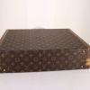 Louis Vuitton President suitcase in brown monogram canvas and natural leather - Detail D4 thumbnail
