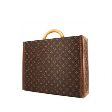 Maleta Louis Vuitton President en lona Monogram marrón y cuero natural