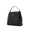 Bolso Chanel CC Chain Bucket en cuero acolchado negro - 00pp thumbnail