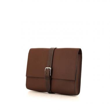 Hermès Etrivière II Folder pouch in leather and Hunter cowhide