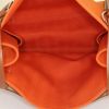 Shopping bag Hermès Cabalicol in tela arancione e pelle naturale - Detail D3 thumbnail