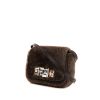 Fendi 3 Baguettes shoulder bag in brown synthetic furr and brown leather - 00pp thumbnail