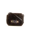 Fendi 3 Baguettes shoulder bag in brown synthetic furr and brown leather - 360 thumbnail