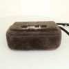 Fendi 3 Baguettes shoulder bag in brown synthetic furr and brown leather - Detail D4 thumbnail