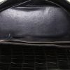 Hermes Kelly 32 cm handbag in black crocodile - Detail D2 thumbnail