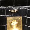 Hermes Kelly 32 cm handbag in black crocodile - Detail D3 thumbnail