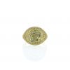 David Yurman Pinky ring in yellow gold and sapphires - 360 thumbnail