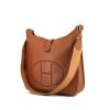 Hermes Evelyne medium model shoulder bag in gold epsom leather - 00pp thumbnail
