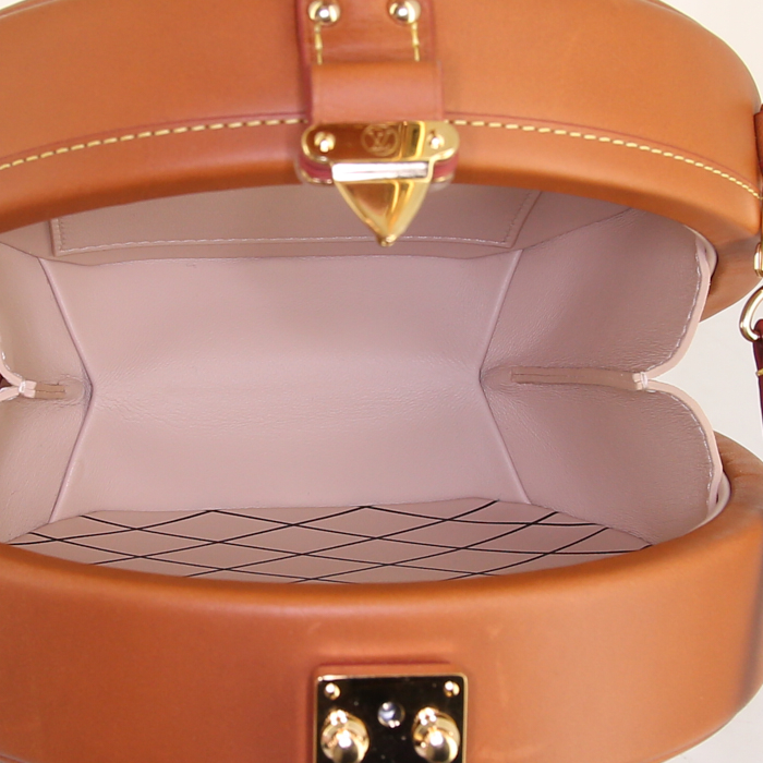 Sac Louis Vuitton Grace Coddington en cuir marron - Detail D3