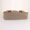 Gucci Sukey handbag in beige monogram canvas and red leather - Detail D4 thumbnail