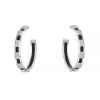 Chaumet Class One hoop earrings in white gold and diamonds - 00pp thumbnail