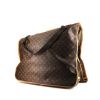 Funda protectora para ropa Louis Vuitton en lona Monogram marrón y cuero natural - 00pp thumbnail