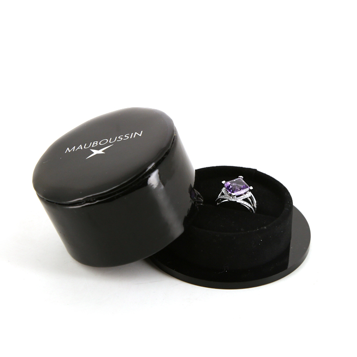 Mauboussin Fou de Toi ring in white gold,  diamonds and amethyst - Detail D2