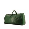 Sac de voyage Louis Vuitton Keepall 55 cm en cuir épi vert - 00pp thumbnail