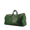 Bolsa de viaje Louis Vuitton Keepall 55 cm en cuero Epi verde - 00pp thumbnail