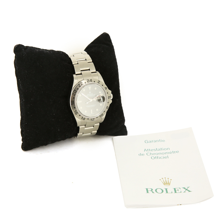 Rolex Explorer II watch in stainless steel Ref: 16570T Circa  2004 - Detail D2