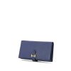 Hermès Béarn wallet in Bleu Brighton Mysore leather - 00pp thumbnail