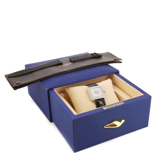 Orologio Boucheron Carrée in oro bianco Circa  2000 - Detail D2