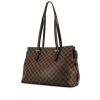 Louis Vuitton Chelsea shoulder bag in ebene damier canvas and brown - 00pp thumbnail