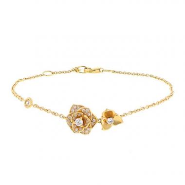 Bracciale Piaget Rose in oro giallo e diamanti