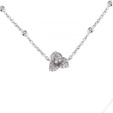 Collana Piaget Rose in oro bianco e diamanti