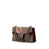 Gucci Dionysus bag worn on the shoulder or carried in the hand in beige and pink monogram canvas and burgundy suede - 00pp thumbnail
