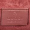 Gucci Dionysus bag worn on the shoulder or carried in the hand in beige and pink monogram canvas and burgundy suede - Detail D4 thumbnail