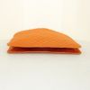 Bolso para llevar al hombro o en la mano Chanel Petit Shopping en lona acolchada naranja - Detail D5 thumbnail