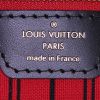 Louis Vuitton Neverfull medium model shopping bag in monogram canvas and black leather - Detail D3 thumbnail