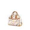 Louis Vuitton Trouville handbag in white multicolor monogram canvas and natural leather - 00pp thumbnail