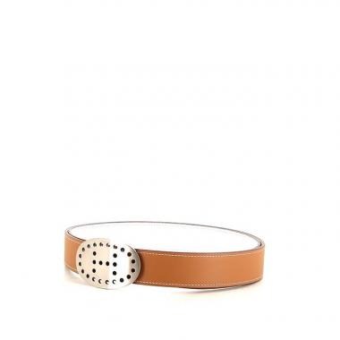 Ceinture Hermès Ceinture Mirage en cuir Swift gold