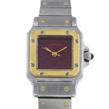 Cartier Santos watch in gold and stainless steel Circa  1980