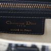 Bolso de mano Dior Saddle en lona Monogram Oblique azul y cuero azul - Detail D4 thumbnail