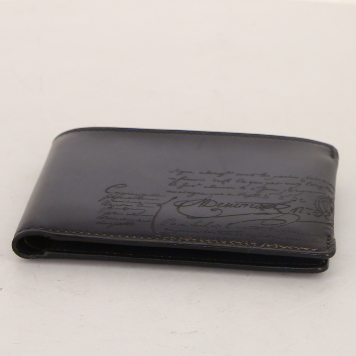 Berluti Compact Makore wallet in blue shading leather - Detail D4